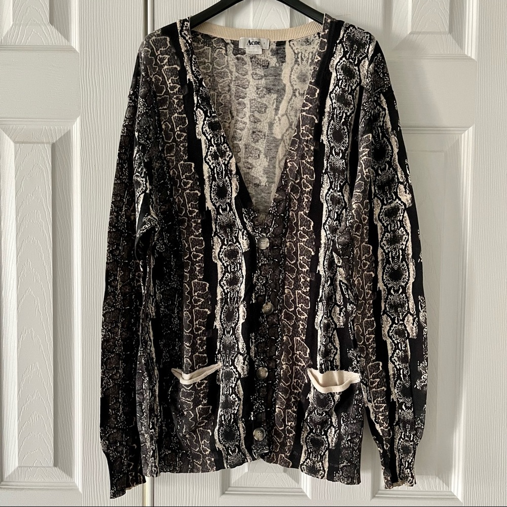 ACNE Studios Printed Long Cardigan - S